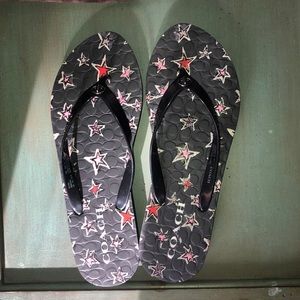 Coach Flip Flops Stars 9/10 Large